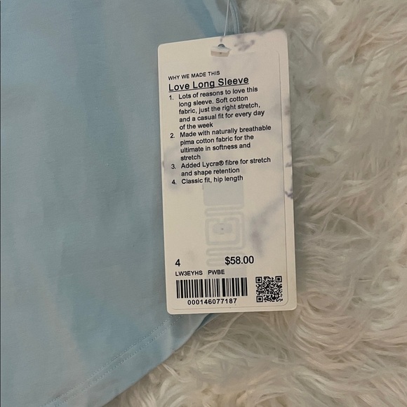 Lululemon Love Long-Sleeve Shirt
Powder Blue  Size 4 - Picture 6 of 7